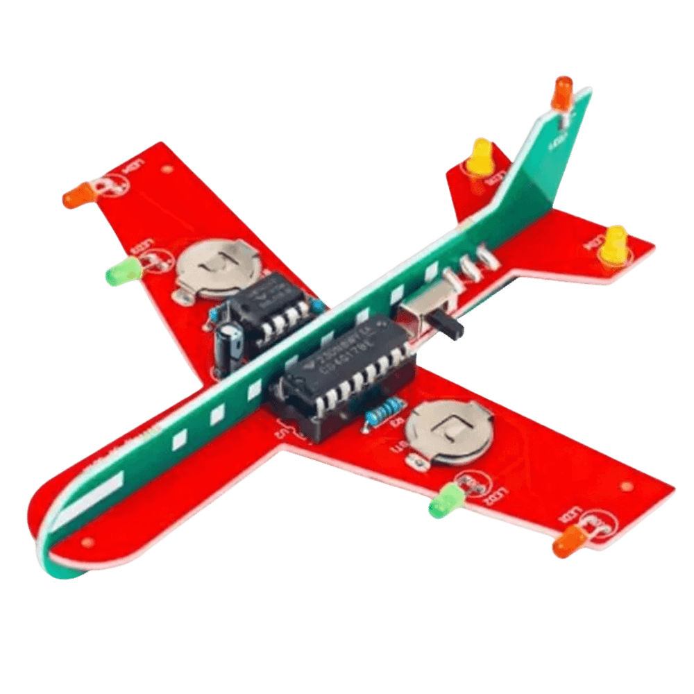 DIY Electronic LED Airplane Set
