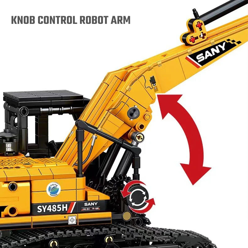 Excavator Building Block Model Set
