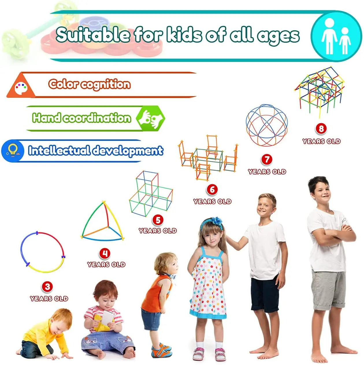 Straw STEM Construction Toy Set