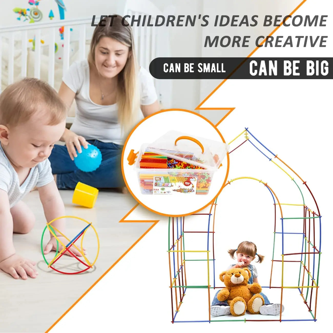 Straw STEM Construction Toy Set