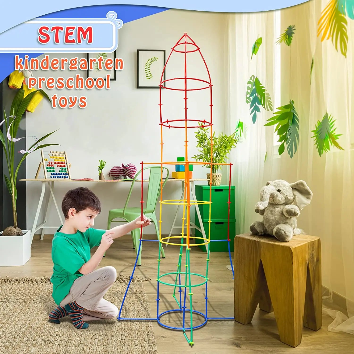 Straw STEM Construction Toy Set