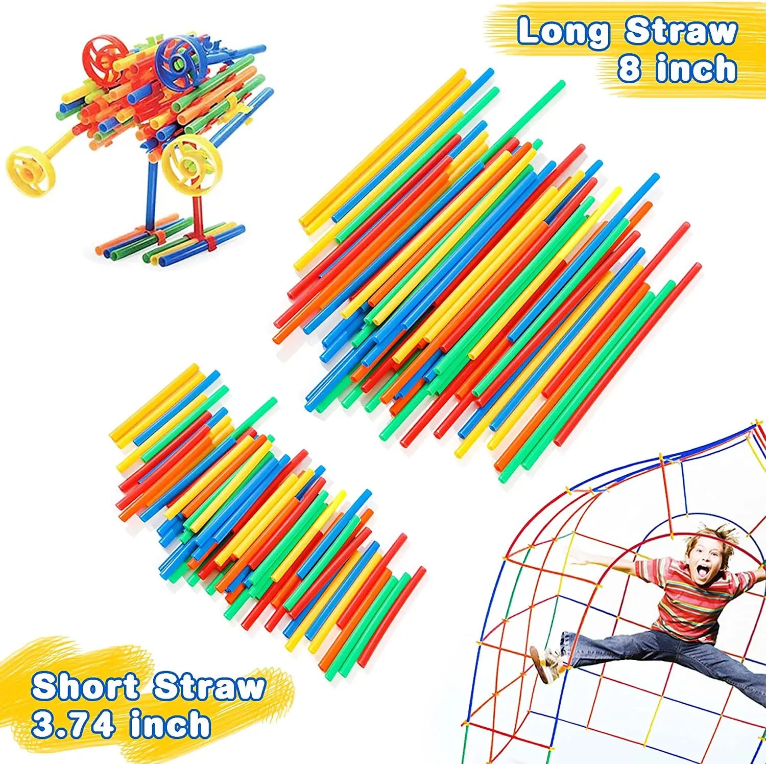 Straw STEM Construction Toy Set