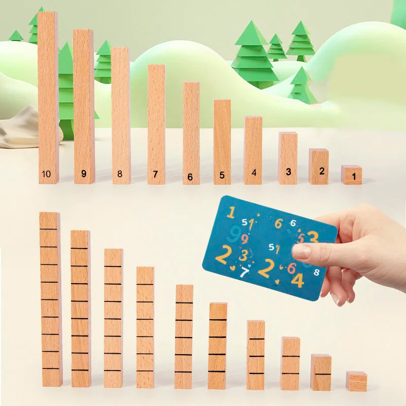 Wooden Number Solving Stick