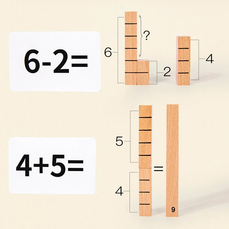 Wooden Number Solving Stick
