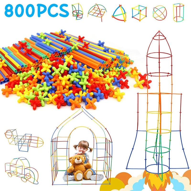 Straw STEM Construction Toy Set