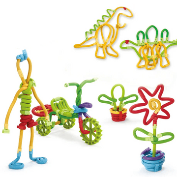 Bendable Building Sticks Set - Bright Yellow Fox