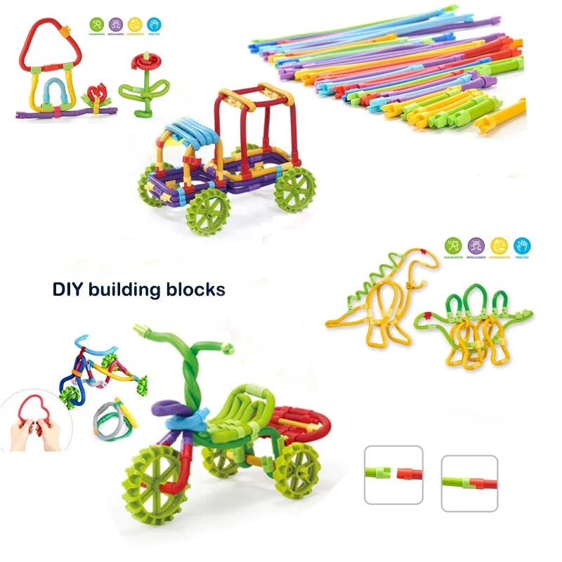 Bendable Building Sticks Set - Bright Yellow Fox