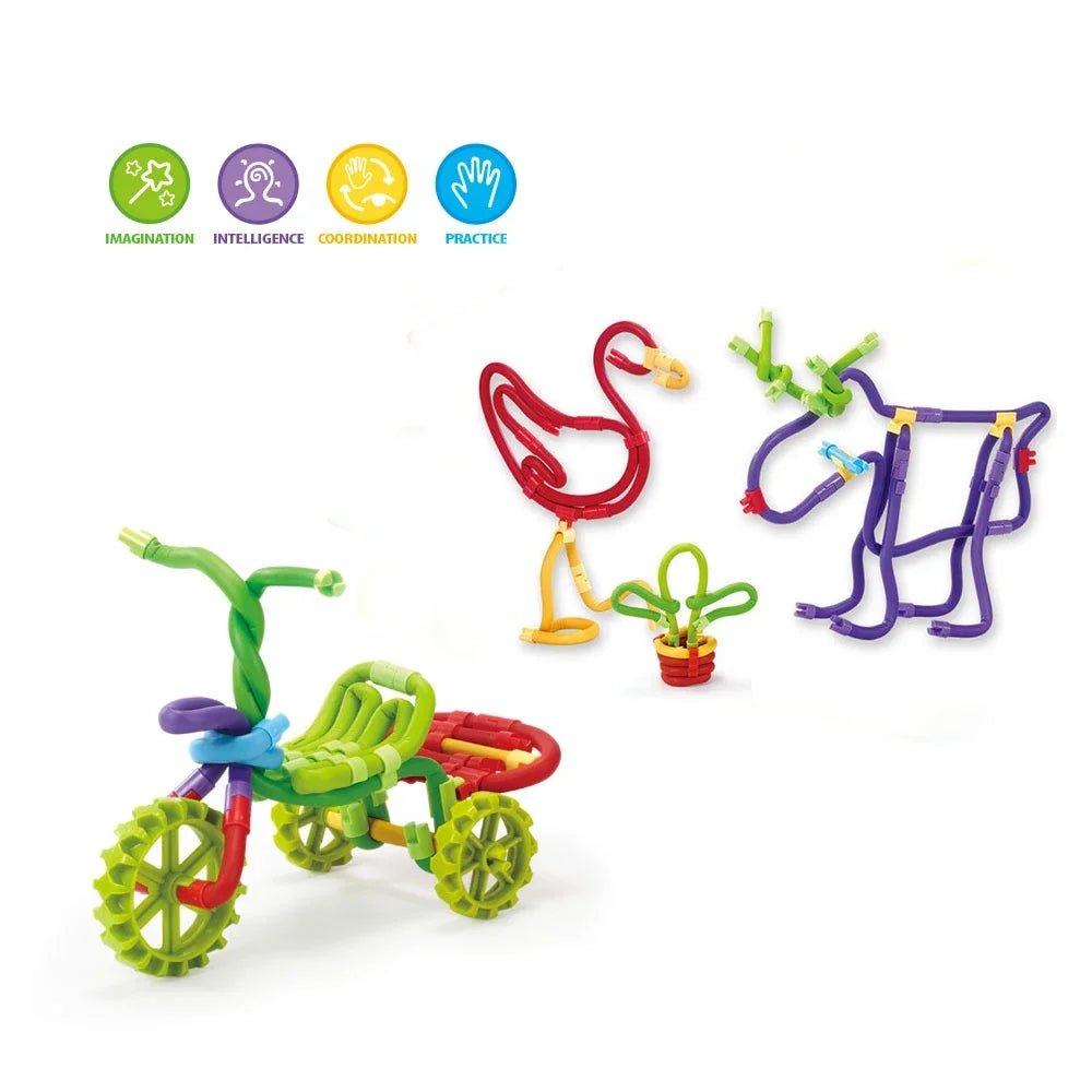 Bendable Building Sticks Set - Bright Yellow Fox