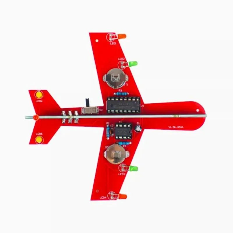 DIY Electronic LED Airplane Set - Bright Yellow Fox
