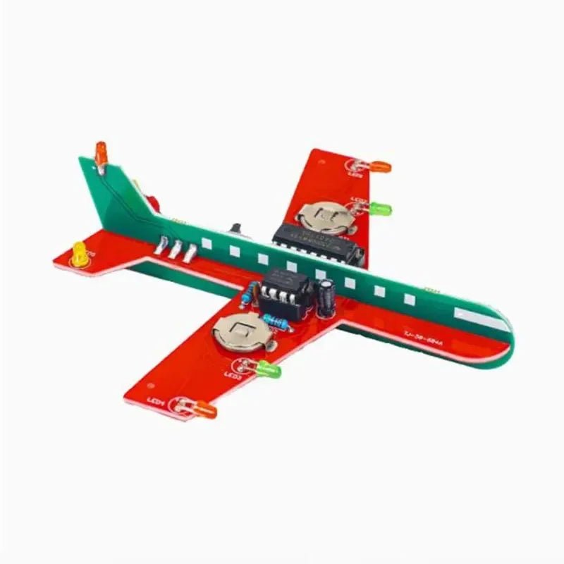 DIY Electronic LED Airplane Set - Bright Yellow Fox