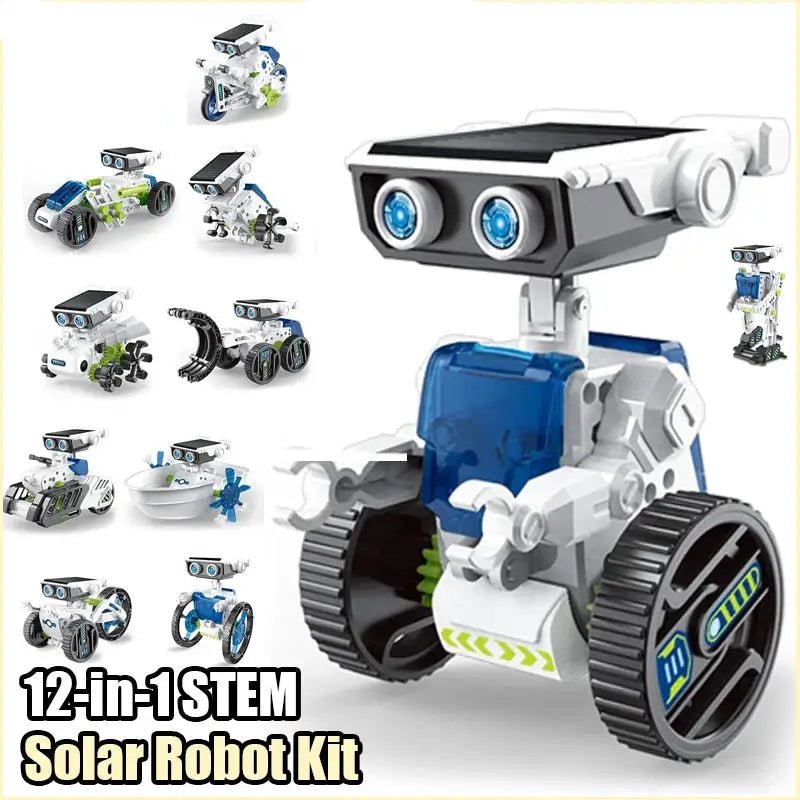 DIY Solar Robot Building Set - Bright Yellow Fox