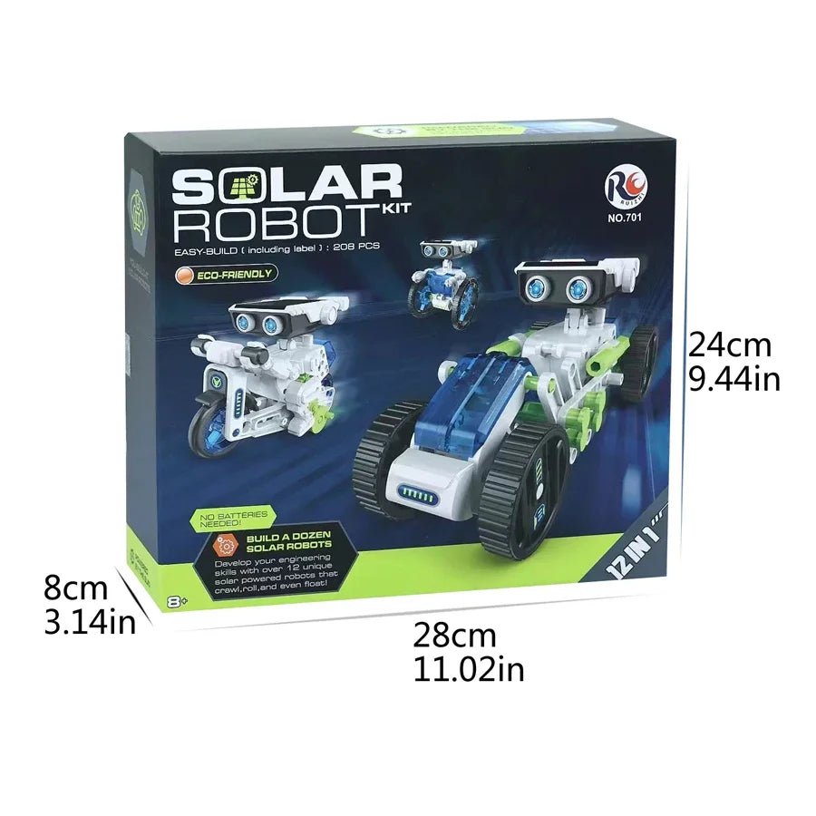 DIY Solar Robot Building Set - Bright Yellow Fox