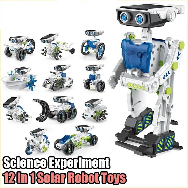 DIY Solar Robot Building Set - Bright Yellow Fox