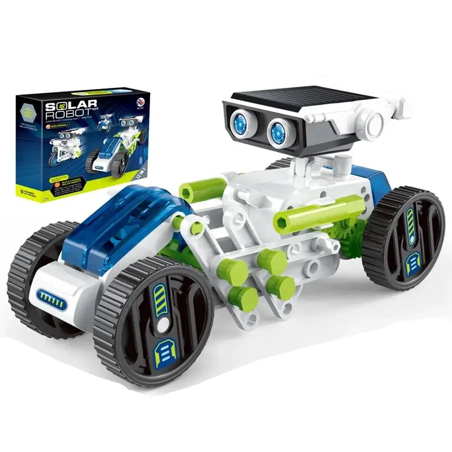 DIY Solar Robot Building Set - Bright Yellow Fox