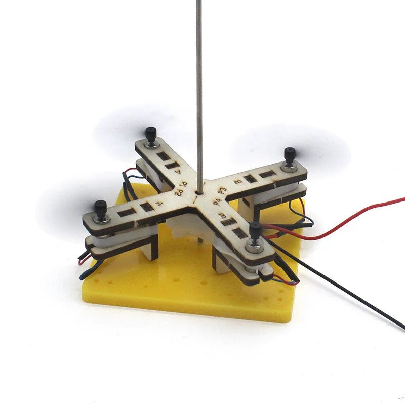 DIY Wooden Drone Model Set - Bright Yellow Fox