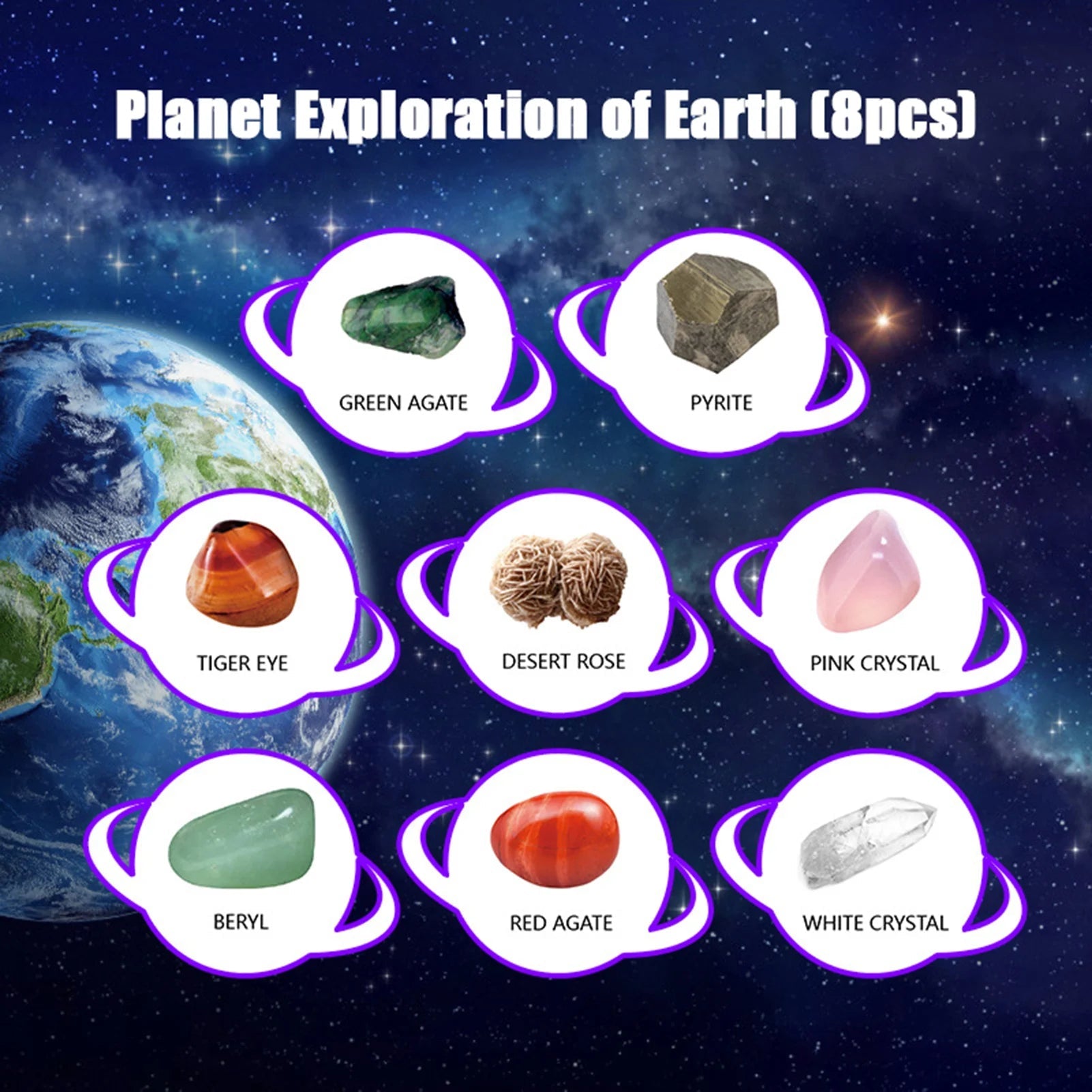 Earth Gemstone Excavation Kit - Bright Yellow Fox