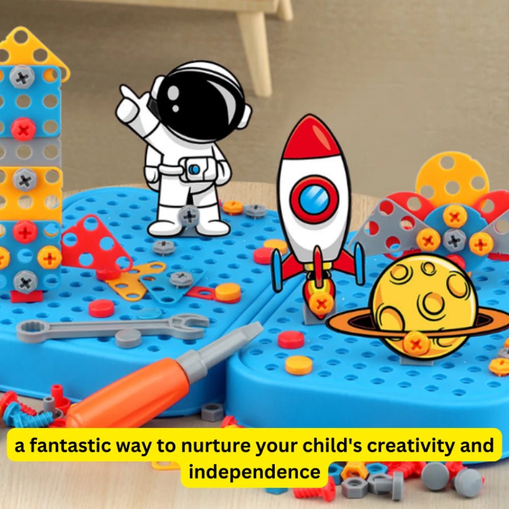 Engineering Drill Blocks Set - Bright Yellow Fox