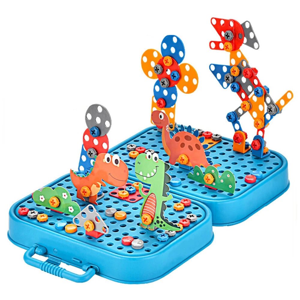 Engineering Drill Blocks Set - Bright Yellow Fox