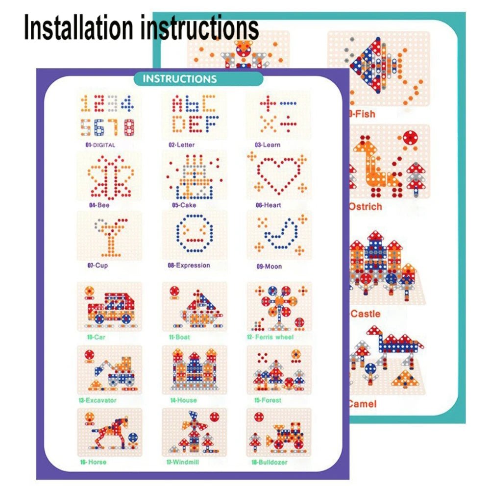 Engineering Drill Blocks Set - Bright Yellow Fox