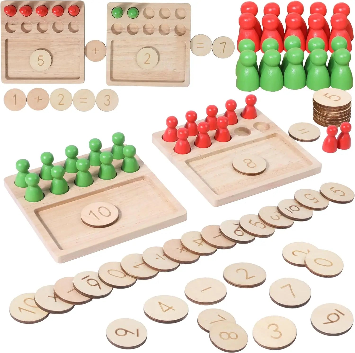 Wooden Number Board Game - Bright Yellow Fox