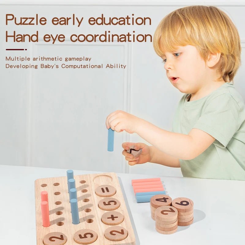 Wooden Number Board Game - Bright Yellow Fox